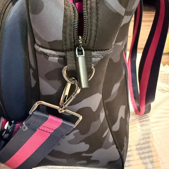 Haute Shore Billie Epic Tennis Camouflage Bag Set with Pink Stripes - Picture 6 of 7
